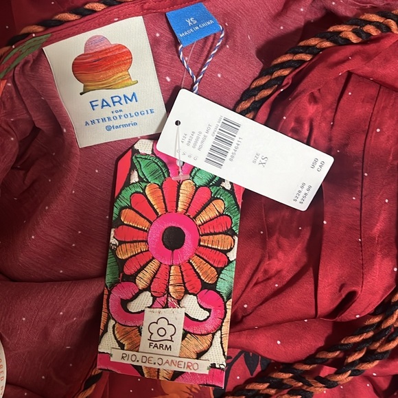 NWT FARM RIO X ANTHROPOLOGIE One Shoulder Printed Satin Jumpsuit - Picture 8 of 13